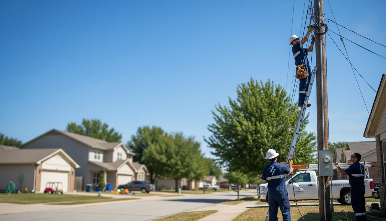 Residential electrician providing installation services in Cross Lanes, WV